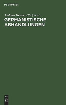portada Germanistische Abhandlungen (en Alemán)