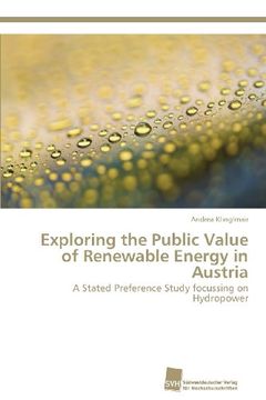 portada Exploring the Public Value of Renewable Energy in Austria