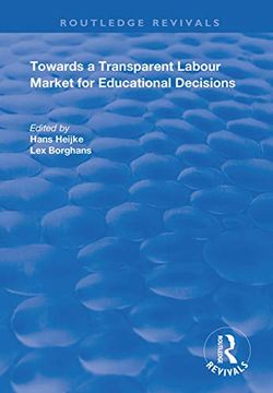 portada Towards a Transparent Labour Market for Educational Decisions (en Inglés)