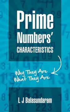 portada prime numbers' characteristics: why they are what they are. (en Inglés)