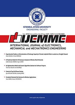 portada IJEMME: International Journal of Electronics, Mechanical and Mechatronics Engineering (Year: 2016 Volume 6 Number 3 Page 1227 - 1274)