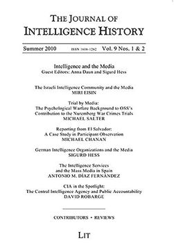 portada Journal of Intelligence History Vol. 9 no. 1-2 Winter 2010
