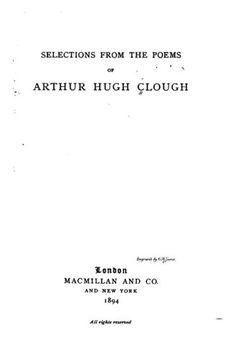 portada Selections from the Poems of Arthur Hugh Clough