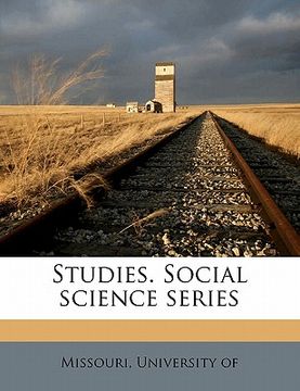 portada studies. social science series volume 3 (en Inglés)