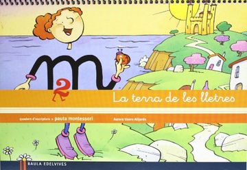 portada La terre de les lletres, Educació Infatil. Quadern d escriptura 2 (pauta Montessori) (Paperback) (in Valencian)