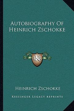 portada autobiography of heinrich zschokke (in English)