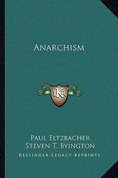 portada anarchism (en Inglés)