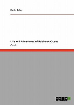 portada life and adventures of robinson crusoe (en Inglés)