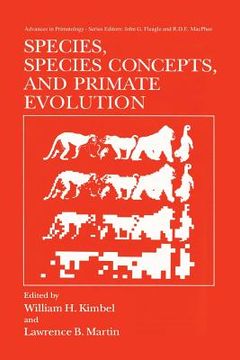 portada Species, Species Concepts and Primate Evolution (in English)