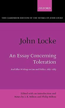 portada John Locke: An Essay Concerning Toleration: And Other Writings on law and Politics, 1667-1683 (Clarendon Edition of the Works of John Locke) (en Inglés)