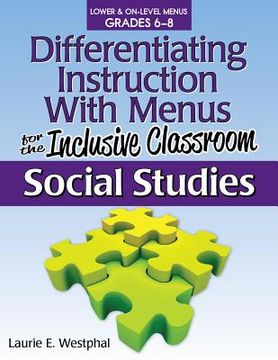 portada differentiating instruction with menus for the inclusive classroom, science