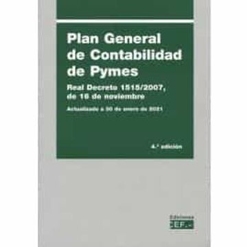 portada Plan General de Contabilidad de Pymes: Real Decreto 1515