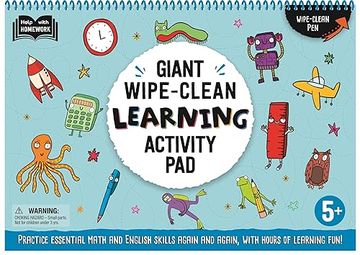 portada Giant Wipe-Clean Learning Activity Pack: Practice Essential Math and English Skills, With Hours of Learning Fun! 5+ (in English)