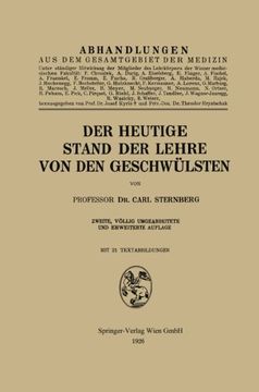 portada Der heutige Stand der Lehre von den Geschwülsten (German Edition)