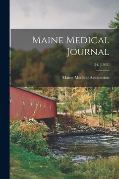 portada Maine Medical Journal; 24, (1933) (en Inglés)