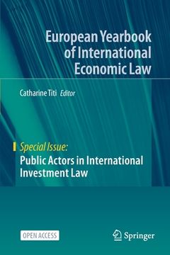 portada Public Actors in International Investment Law (en Inglés)