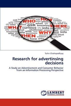 portada research for advertising decision (en Inglés)