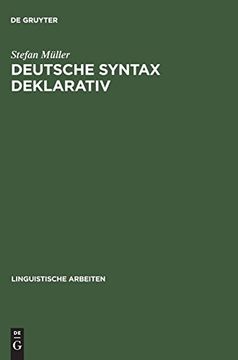 portada Deutsche Syntax Deklarativ: Head-Driven Phrase Structure Grammar fur das Deutsche (en Alemán)