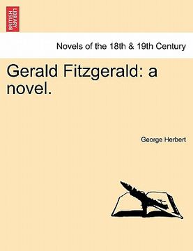 portada gerald fitzgerald: a novel. (in English)