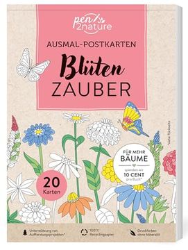 portada Ausmal-Postkarten Bl? Tenzauber | 20 Karten (in German)