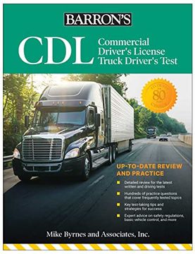 portada CDL: Commercial Driver's License Truck Driver's Test, Fifth Edition: Comprehensive Subject Review + Practice (en Inglés)