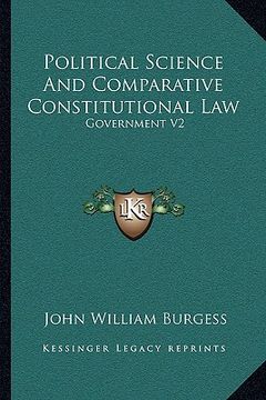 portada political science and comparative constitutional law: government v2 (en Inglés)
