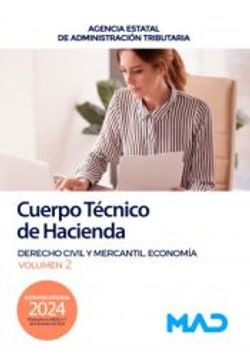 portada Cuerpo Tecnico de Hacienda. Derecho Civil y Mercantil. Economia Agencia Estatal de Administracion Tributaria (in Spanish)