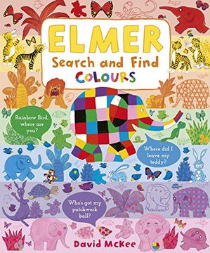 portada Elmer Search and Find Colours (Elmer Picture Books) (en Inglés)