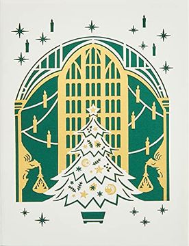 portada Harry Potter: The Great Hall Holiday Laser Die-Cut Card (en Inglés)