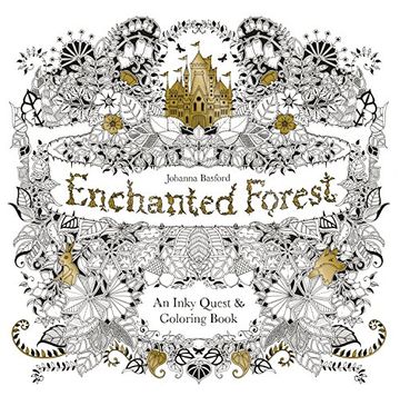 portada Enchanted Forest: An Inky Quest & Coloring Book (en Inglés)