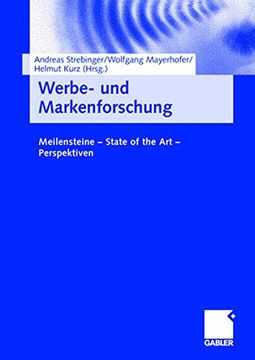 portada Werbe- und Markenforschung: Meilensteine - State of the art - Perspektiven (en Alemán)