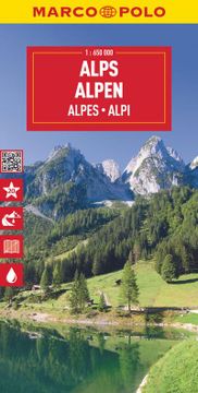 portada Marco Polo Reisekarte Alpen 1: 650. 000 (en Alemán)