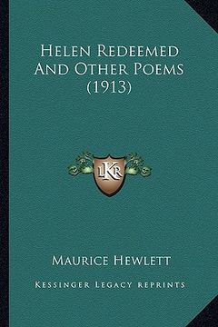 portada helen redeemed and other poems (1913) (en Inglés)