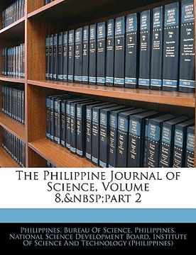 portada the philippine journal of science, volume 8, part 2 (en Inglés)
