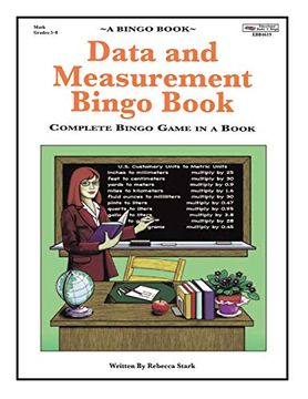 portada Data and Measurement Bingo Book: Complete Bingo Game in a Book (Bingo Books) (en Inglés)