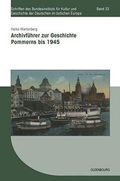 portada Archivführer zur Geschichte Pommerns bis 1945 (in German)