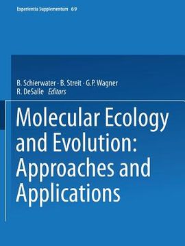 portada Molecular Ecology and Evolution: Approaches and Applications (en Inglés)