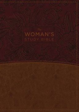 portada NKJV, Woman's Study Bible, Fully Revised, Imitation Leather, Brown/Burgundy, Full-Color (Bible Nkjv) (en Inglés)