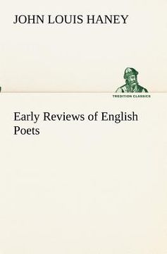 portada early reviews of english poets (en Inglés)