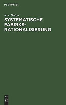 portada Systematische Fabriksrationalisierung (en Alemán)