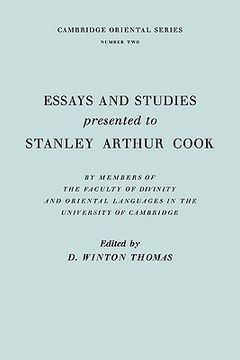 portada Essays and Studies Presented to Stanley Arthur Cook: In Celebration of his Seventy-Fifth Birthday (en Inglés)