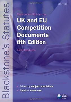 portada Blackstone's UK & EU Competition Documents (Blackstone's Statute Series)