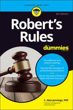portada Robert'S Rules for Dummies (en Inglés)
