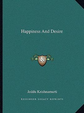 portada happiness and desire (en Inglés)