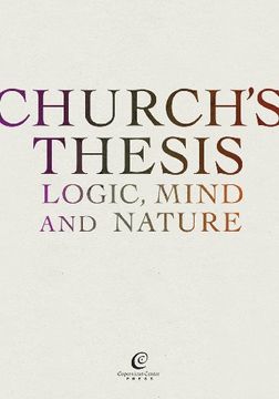 portada Church's Thesis: Logic, Mind and Nature (en Inglés)