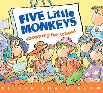 portada Five Little Monkeys Shopping for School (a Five Little Monkeys Story) 