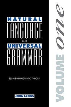 portada Natural Lang Universal Grammar v1: Essays in Linguistic Theory (in English)