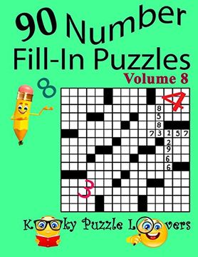 portada Number Fill-In Puzzles, Volume 8, 90 Puzzles (en Inglés)