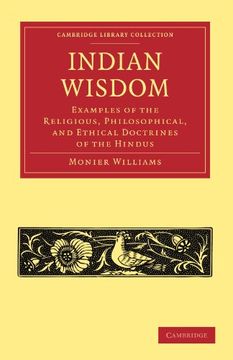portada Indian Wisdom Paperback (Cambridge Library Collection - Religion) (in English)