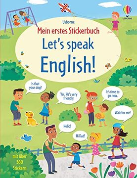 portada Mein Erstes Stickerbuch: Let's Speak English! (en Alemán)